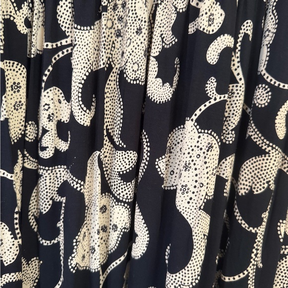 NWOT: Anthropologie Moulinette Souers Brisbane Boho Black Cream Maxi Dress•Large - Picture 6 of 8